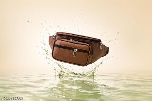Latest Men Women Leather Waist Pack Travel Bags For Moneyy| Belt| Cards |Mobile| Documents| Kit| Books and Bills Dairy Pouch Cross Side Bag For Men Women .With Belt Stylish Small Luggage Accessories Bag I Waist Bags I Fanny pack.