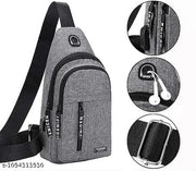 Men's Sling Bag Crossbody Chest Bag with Multiple Compartments