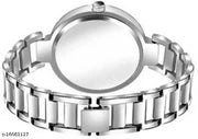 TICK2U Women Silver Stainless Steel Casual Watches