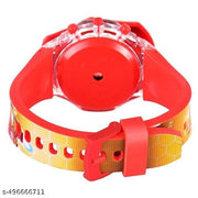 M I K Silicone 3D Kids Musical Cartoon Back Ground Disco Light Digital Kids Watch for Boys