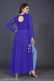 Nyra Cut kurti , Georgette kutti , kurti for jeans , Straight kurti , fancy kurti , kurti for women