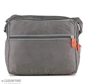 Pack of 1 Travel Shoulder Bag for Men & Women | Spacious Crossbody Messenger Bag with Multiple Compartments & Adjustable Strap | Lightweight Casual Sling Bag for Travel, Office, College & Daily Use | Stylish Grey Utility Bag