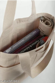 Canvas Women's Tote Bag with Secure Zipper Closure | College Travel Office Stylish tote bag