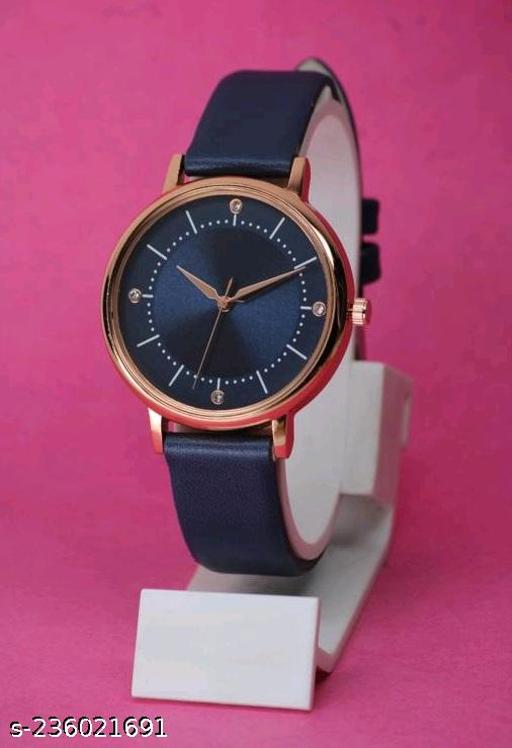  Dhara Time Branded Best Quality Ethnic Embossed Designer Shine Round Dial with Slim Fit Alluring Leather Belt Women Analog Watches for Girls