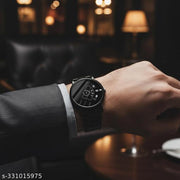 A Men's Steel Chain Silver Men style Boys Hand Watch Gents 2023 Luxury Design Steel Chain New Model Analog Watch - For Boys