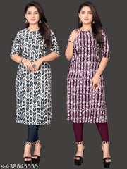 Polyster/Crepe fabric-FASHION KURTI'S