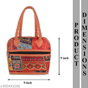 Small Stylish Handbag for Ladies Printed Design Cotton Tote Bag Women Office and Party Bag Combo