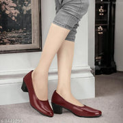 Attractive Women's Maroon Heels