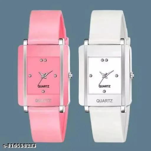 Women Analog Watches square Dial Watch combo