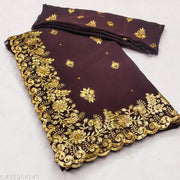 Women Embroidered Bollywod Saree