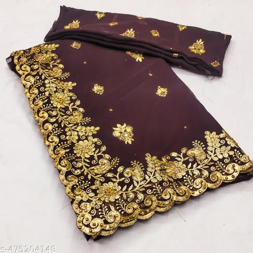 Women Embroidered Bollywod Saree