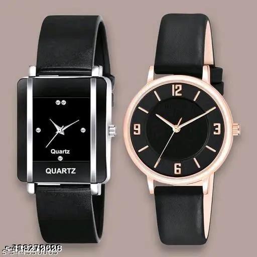 Ethnic Diamond Studded Case Dial Designing Gorgeous Slim Leather Belt Analog Watches