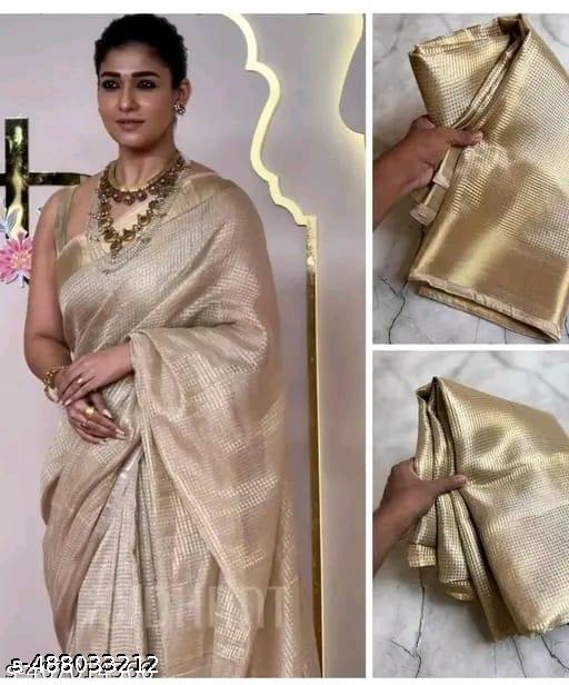 Banaras water jari kairy tissue silk saree
