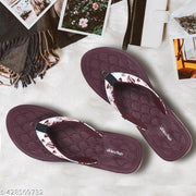 Skytrap Women Maroon Nubuck Slippers Flipflop
