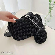 Silver Women Sling Bag Small Crossbody Bag for Women With Coin pouch handbag for women and girls