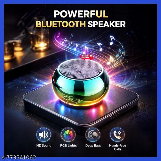 Mini Bluetooth Speaker with HD Sound & Deep Bass | Portable Wireless Speaker with Mic