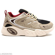 Asian VISION-02cBEIGEBLK Sneakers Shoes for Kids