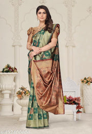 jacquard patola saree with brocade blouse