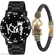 HC HARMI CREATIVE Staylish Modern Men Watches with Bracelate
