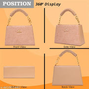 Fiago Women PU Leather Sling  Bag Styles Trending Designing for Women Classic Bag( BEIGE)