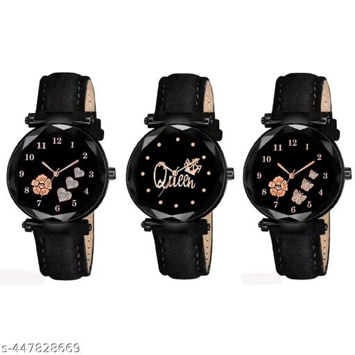 Analog Watch Combo For Women(Pack Of 3)