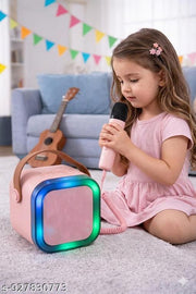 Portable  Bluetooth Speaker With Premium Wireless  MIC For KIDS AND CHILDRENS