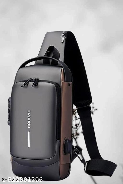 WomenBuzz Multifunction  Unisex Sling Bag , USB Charging Sport Sling Shoulder Bags,Crossbody Bag For Walking, Gym, Sport, Hiking, Cycling, Travel