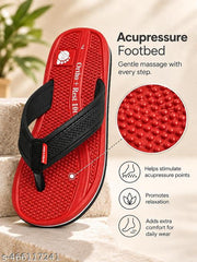 Ortho + Rest Doctor Orthopedic Slippers for Men | Anti-Skid Flip Flops with Acupressure Massage Footbed | Extra Soft and Comfortable Doctor-Recommended Chappal for Pain Relief