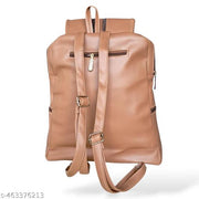 Backpack for Girls Women PU Leather Travel Bags Pithu Bag (LDPT02B)