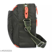 Cross Body Messenger Bag for Business College & Classes, One Side Shoulder With Adjustable Strap (Green)