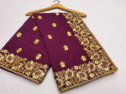 Beautiful Zamato saree for women with blouse