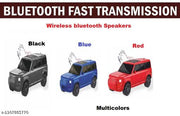 New Defender Bluetooth Speaker, 10watt 5 Hr Play, Wire less, Car Shape (Blue)