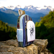 Medium 25 L Laptop Backpack Colorful Tribal Versatile Canvas Daypack for Everyday Use  (Multicolor)