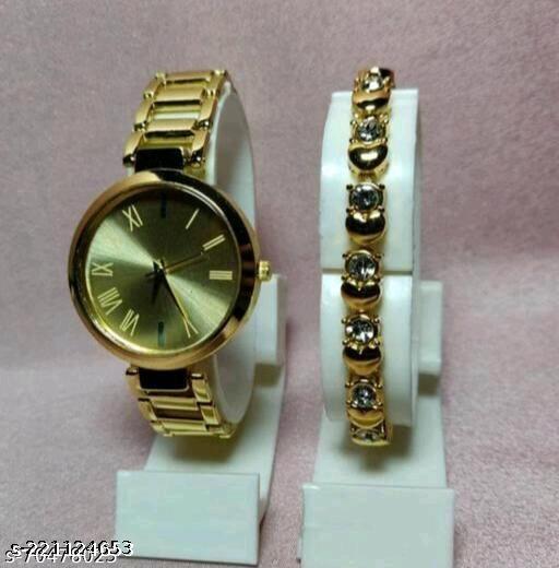 Classy Women Analog Watches Fancy Solid  Designer Alluring Stainless Steel Kadi Belt Analog Women Watches