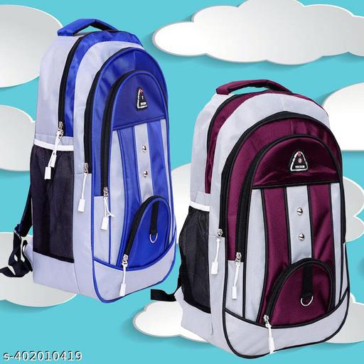 Elite 34L All Season Men's Backpack Suitable for Higher Grade School / College Students / Office/ Laptop bags for all day use Water-Resistance Fabric (Combo Pack of 2)