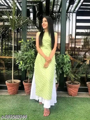 Green lahariya only kurti