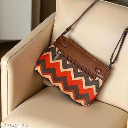 JUGNU-tan Sling bag for women Hancraft   Prited Bag