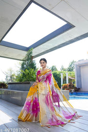 Weddind Special and Bollywood Style tissue organza saree