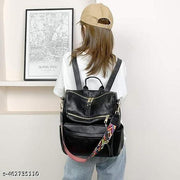 Craftwood Stylish Suede Leather Anti Theft Women's Fashion Backpack | Sling | Shoulder | Handbag | Ladies Purse | College Bag for Girls | Crossbody | Casual | Daypack