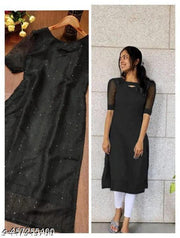 SEQUINEED BLACK KURTI