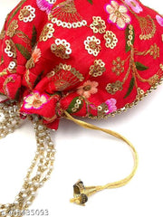 Women Potli Bags,  Designer Potly Hand Embroidered Party Wear festive Potli Bags for wedding