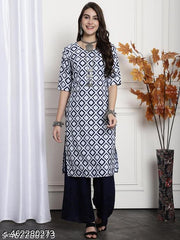 Polyster/Crepe fabric-Kurti For Women