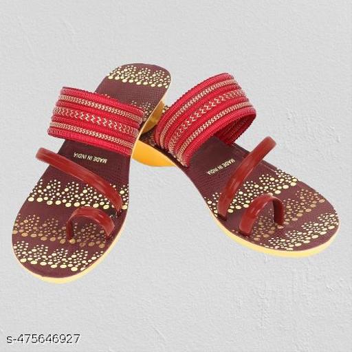 Hiyaga Fancy PU Slippers Flip-Flops for woman