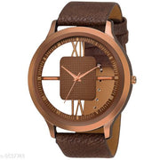 Csamon TG-GR-Open-lather-Black Premium Quality lather Strap Designer Fashion Wrist Analog Watch - For Men