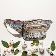 ANESHA Handicraft Waist Bag Fashion Women Man Metallic Shiny Bum bags for Ladies Festival Fanny Pack Lightweight Hip Pouch Waist Travel Bag Belt Bags (Multicolour) Pack of 1