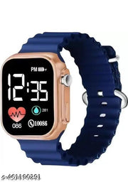 Black + Neavy blue 2qty ultra combo digital watch men & women