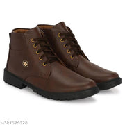 brown boot leather shoes