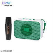 DPM Portable Bluetooth Speaker with Wireless Mic for Karaoke Singing Music and Party Use