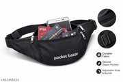 Men's Black Waist Bag || Men's Casual Waist Bag || Stylo Men's Waist Bags || Kamar Bags || Unisex Waist Bags