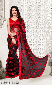 NET SAREE HEAVY WORK